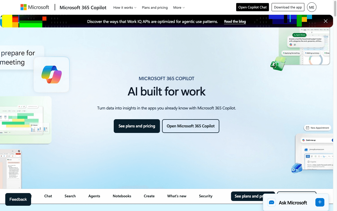 Microsoft Teams Copilot built-in AI meeting assistant — Microsoft's native, agentic meeting AI built into Teams for the Microsoft 365 stack