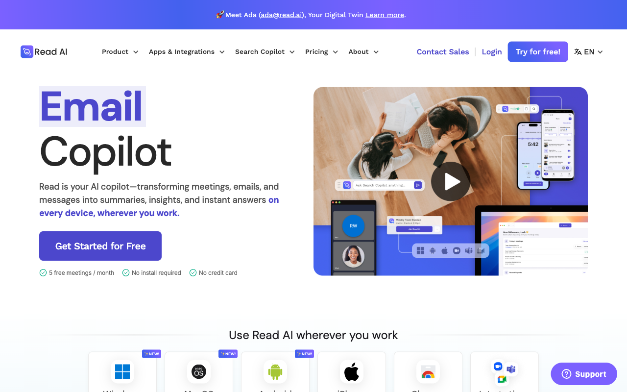 Read.ai website screenshot